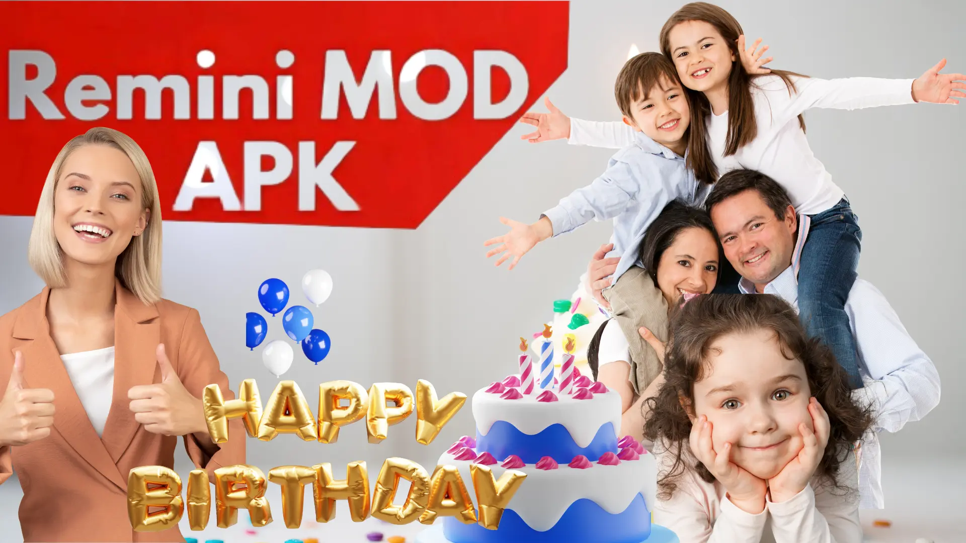 Remini AI Birthday filter